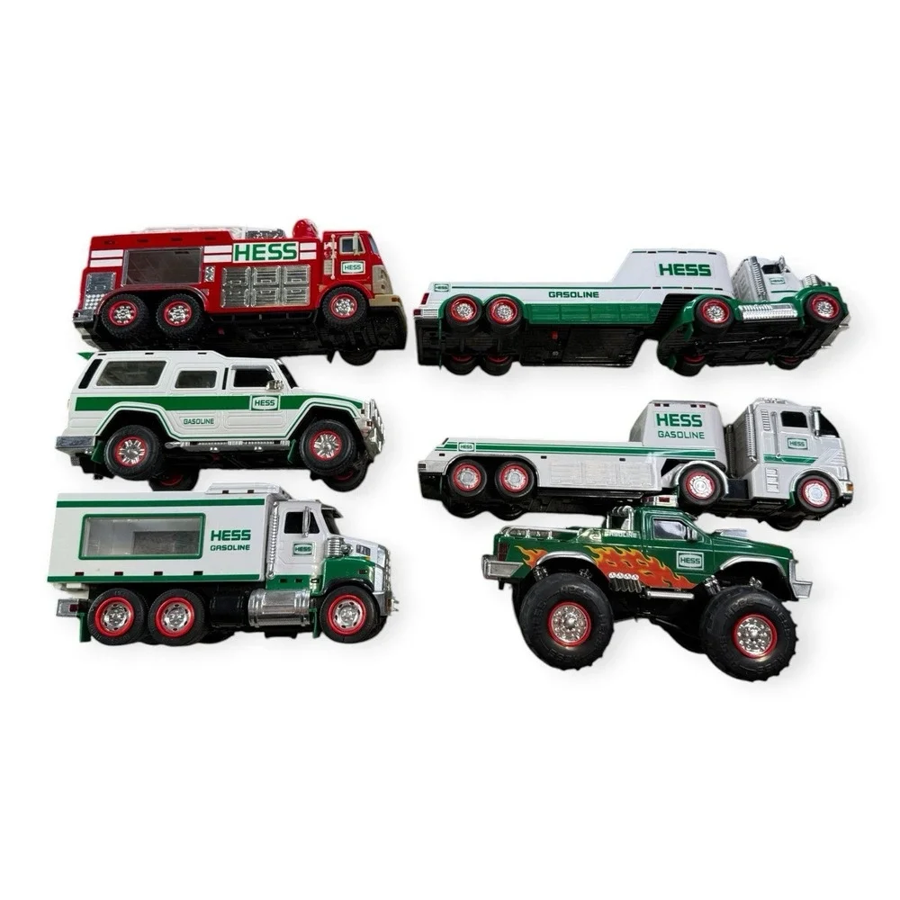 Hess Toy Trucks Lot Collectible Gas & Oil Advertising 1990-1994 Green White Red